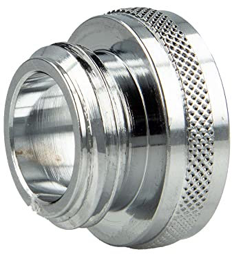 tecuro Adapter Reduzierstück M24 x 1 IG auf 1/2 Zoll AG Schlauchanschluss Messing hochglanzverchromt