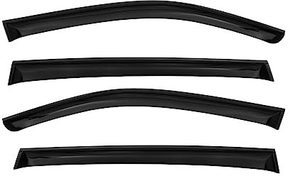 4X Windabweiser Regenabweiser kompatibel mit Audi Q7 4LB 2006-2015 Acryl Dunkel