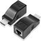 YAODHAOD Extendeur RJ45 HDMI 1.4,sur câble Simple Ethernet LAN RJ45 CAT5E CAT6 - Distance d'application jusqu'à 30 m,pour HDTV Hdpc PS4 STB 4K 2K,Nécessite Un câble en cuivre Pur Cat 5e/6/6e