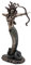 Veronese Design Furious Medusa Schießpfeil aus Kunstharz, Bronze Finish, handbemalt, 36 cm