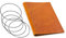 A5, revolutionäres, nachhaltiges X17-Konzept für Notizbuch, Personal Organizer und Terminplaner/Hülle für 4 Hefte! Belgisches Leder hell- braun, cognac, Made in Germany,17 Jahre Garantie*
