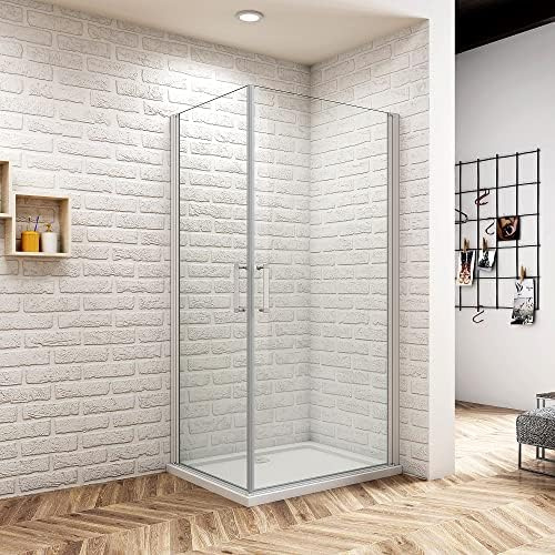 Aica Sanitär 90x90cm Duschkabine Duschabtrennung Drehtür H185cm