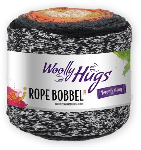 PRO LANA Rope Bobbel Color - Woolly Hugs - Farbe: Gelb/Orange (104) - 250 g/ca. 210 m Wolle