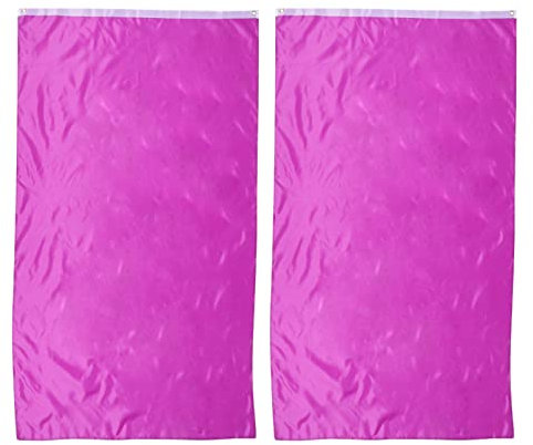 Happyyami Flagge 2 STK Banner Einfache Fahnen Outdoor-flaggen Selber Machen Außenflagge Mit Wärmeübertragung Innenhof Dekorieren Schwarzes Akzentdekor Gartenfahne. Stoff Farbschutz Violett