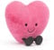 Jellycat Lustiges Pink Heart Large – L 6 cm x B 19 cm x H 17 cm