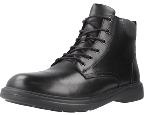 Geox Men's U Ottavio Ankle Boot, black, 10 UK