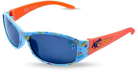 Polarisierte Kinder-Sonnenbrille, UV400-Schutz, lizenzierte Brillen, Sport-Sommer-Zubehör, kratzfeste polarisierte Sonnenbrille, Kindergeschenke, Jungen und Mädchen, ab 3 Jahren, Paw Patrol (Blau)