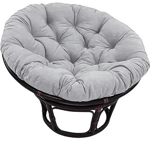 Papasansessel Kissen, Runde Schaukelstuhlkissen,Verdicktes Drehbares Eierstuhlkissen, Radar Stuhl Pad, Für Gartensessel, Drehsessel, Korbsessel, Balkonstuhl,A13,40 * 40cm