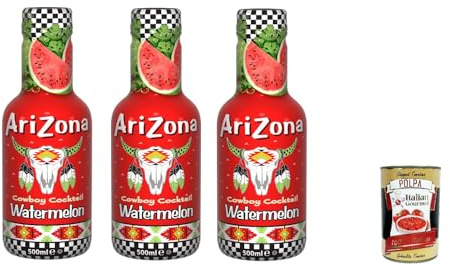 Italian Gourmet Cocktail di Succo d'Anguria Wassermelone Getränk 3 x 500ml