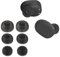 kwmobile 6x Replacement Ear Tips Compatible with JBL Tune Buds - Silicone Tips for Earphones - Black