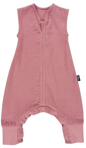 Set Alvi Schlafsack mit Füßen & Windel Blaubaer | Hautfreundlicher Schlafsack Baby & Kinder 100% Baumwolle | Reißverschluss mit Kinnschutz | Waschbar Bei 60°C | TOG 0.5