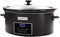 Mijoteuse programmable de 8 litres, appareils de cuisine, petit appareil parfait pour les dîners de famille, acier inoxydable noir