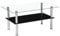 S & S Saldos y Stocks Mesa de Centro de Cristal Templado 2 Niveles, Negro 90x50 cm