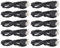 10 Stück PS3-Controller-Ladekabel, 3,3 Fuß Länge, Robustes PVC-Gehäuse, für PS3-, Slim- und PS Move-Controller mit USB-Schnittstelle