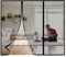 Zanzariera magnetica per porta finestra 235x180cm Porta scorrevole, Porta d'ingresso, Oscillante, Avvolgibile, Roulotte, Balcone, Camper Nero