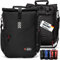 THOLLBECK Impuls 3 in 1 Fahrradtasche & Fahrradrucksack mit MAGNETVERSCHLUSS (23-27l) - wasserdicht für Gepäckträger bei Fahrrad & E Bike -Mountainbike Rucksack Herren & Damen mit Laptopfach (Schwarz)