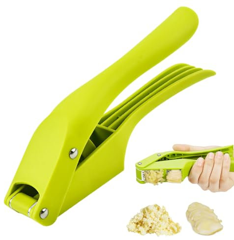 Garlic Press Stainless Steel Garlic Press Rocker 2024 Latest Garlic Presser, Kitchen Aid Garlic Cutter, Garlic Rocker Easy to Use and Clean, Kitchen Gadgets (W x 1)