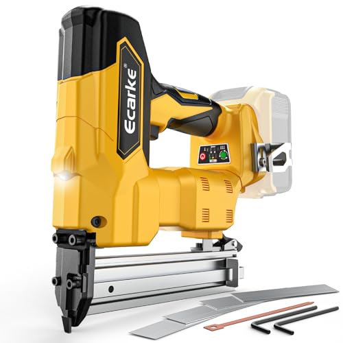 18GA Cordless Brad Nailer for Dewalt 20V Battery: Brushless Electric Nail Gun with 1000 Nials - 2 Mode 18 Gauge Nail Gun 20v Tool,5/8 to 1-1/4 Inch for Upholstery Woodworking Carpentry(Tool Only)