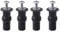 DOETYD 4 PCS Toilet Seat Fittings Expanding Rubber Top Screws Nuts Toilet Seat Hinges for Fixing Toilet Seat WC