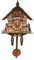 Chensyo Kuckucksuhr mit Pendel, Wanduhr, geeignet für Schlafzimmer, Wohnzimmer, Büro, Hotel - Modern, Mehrfarbig (Braun und weitere Farben), 25 x 10 x 50 cm