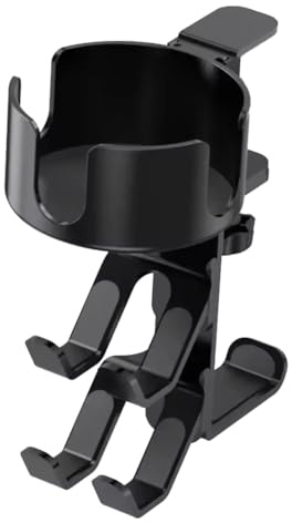 Puleuroy Wasserbecherhalter für Den Schreibtisch, Multifunktionaler Headset-Gamepad-Ständer, Schreibtisch-Aufbewahrung für PC-Gamer-Kopfhörer, Griffhalterung