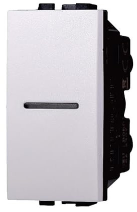 IXTRIMA Interruttore assiale unipolare 1P 16A compatibile Bticino Livinglight colore bianco 1 PZ
