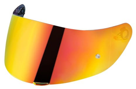 JQF Gear Helmvisier für Agv K1 K3SV K5 Visier, Motorradhelm Visier,Motorrad Windschutz Helm Objektiv Visier Vollgesichts,Helmvisiere Zubehör Ersatz (Rot)