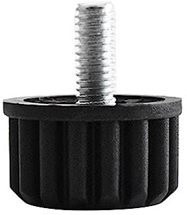 Lot de 10 pieds de chaise réglables en hauteur - Base à visser - Pour canapé, lit, armoire, table - Protection du sol - Tapis de meubles - Patins de pieds à vis