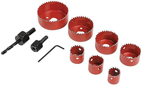 Silverline Tools 633479 Juego de Coronas Perforadoras, Ø21 mm-64 mm, 11 Piezas