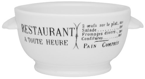 Pillivuyt Brasserie Eared Onion Soup Bowl, 15 Ounce Capacity by Pillivuyt
