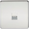 Knightsbridge SF7400PC Screwless Telephone Extension Socket, Polished Chrome, Set of 10 Pieces