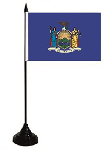 U24 Tischflagge New York Flagge Fahne Tischfahne 10 x 15 cm