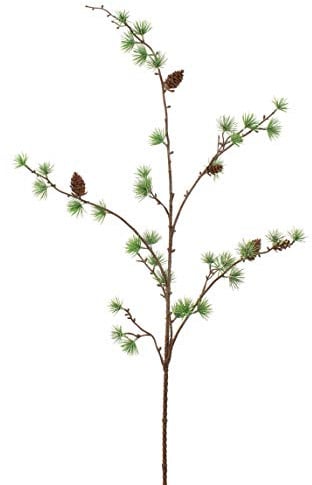 artplants.de Künstlicher Lärchenzweig, PE Nadeln, 95cm - Nadelbaumzweig - Kunstzweig