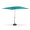 Alice's Garden - Parasol droit rectangulaire 2x3m - Touquet Turquoise - mât central en aluminium orientable et manivelle d'ouverture