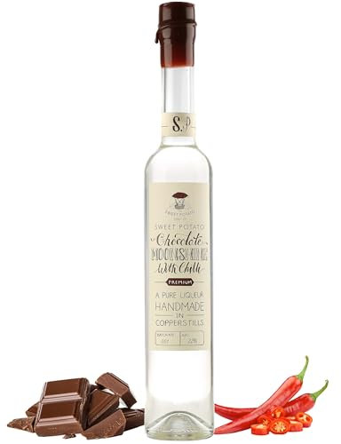 The Sweet Potato Spirit Chocolate Moonshine Alcohol Drinks with Chilli, 50 cl - 22% ABV, Natural Moonshine Alcohol with Sweet Potatoes - Ideal for Cocktails & Desserts