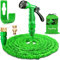 Suplong Garden Hose Expandable Water Pipe 3 Times Expanding 100ft Flexible Magic Hose Pipes Reel With 7 Function Spray/Brass Connector Fittings/Hose Hanger/Storage Bag (Green)