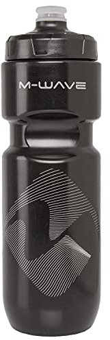 M-Wave PBO 750 Trinkflasche, Hochwertiger Kunststoff, schwarz, 750 ml