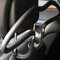 Cintres pour vêtements de voiture en similicuir Noir