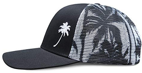 Grace Folly Trucker Hat for Men or Women- Many Cool Designs (Palm Tree- Mesh Print) …