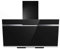 PKM Campana extractora DSH60-BL de cristal negro con luz LED de 60 cm