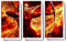 Unified Distribution Die Tribute von Panem - Dreiteiler (120x80 cm) Kunstdruck auf Leinwand • erstklassige Druckqualität • Dekoration • Wandbild