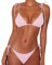 CheChury Femmes Maillot De Bain Deux pièces Ficelle de Cravate Halter Bikini Rembourré Réglable Triangle Bikini Classique Push-Up Brésilien,Rose,XL