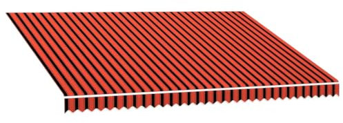vidaXL Toldo de Lona Sombra Exterior Pantalla Techo Solar Impermeable Protección UV Patio Exteriores Jardín Terraza Balcón Naranja y Marrón
