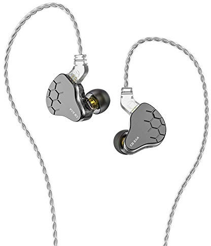 KBEAR Lark 1BA+1DD In Ear Monitor, HiFi Bass Earphones, HiFi Stereo Sound, Noise Cancelling Ear Buds with 0.75mm 2pins Cable (No Mic, Gray)