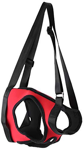 2Types Unterstützungsgeschirr für Hunde Hebehilfe Gurt Gehhilfe Heben Ziehen Weste für alte verletzte Hunde Vorder- und Rückseite(Hinteres Bein L)