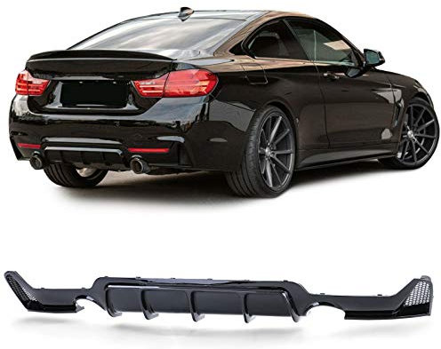 Heckdiffusor Performance Schwarz Glanz passend für 4er BMW F32 F33 F36 435i 440i