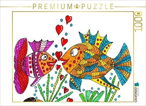 CALVENDO Puzzle Verliebte Fische | 1000 Teile Lege-Größe 64 x 48 cm Foto-Puzzle für glückliche Stunden
