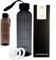 GooD ELEMENT, trinkflasche mit uhrzeit, trinkflasche 0 5 liter, trinkflasche 500ml auslaufsicher, trinkflasche erwachsene, bpa frei, trinkflasche Schule (Schwarz)