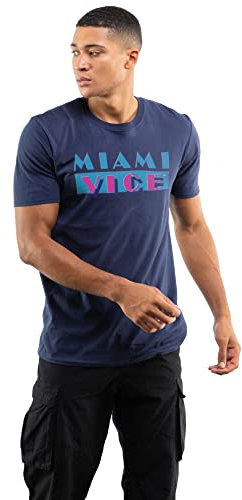 Cotton Soul Miami Vice Og Logo Uni T-Shirt, Marineblau, navy, M