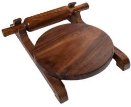 crafting with love a beautiful sheesham/ rose wood chakla belan/ rolling pin and board with attach stand now its easy to organize kitchen